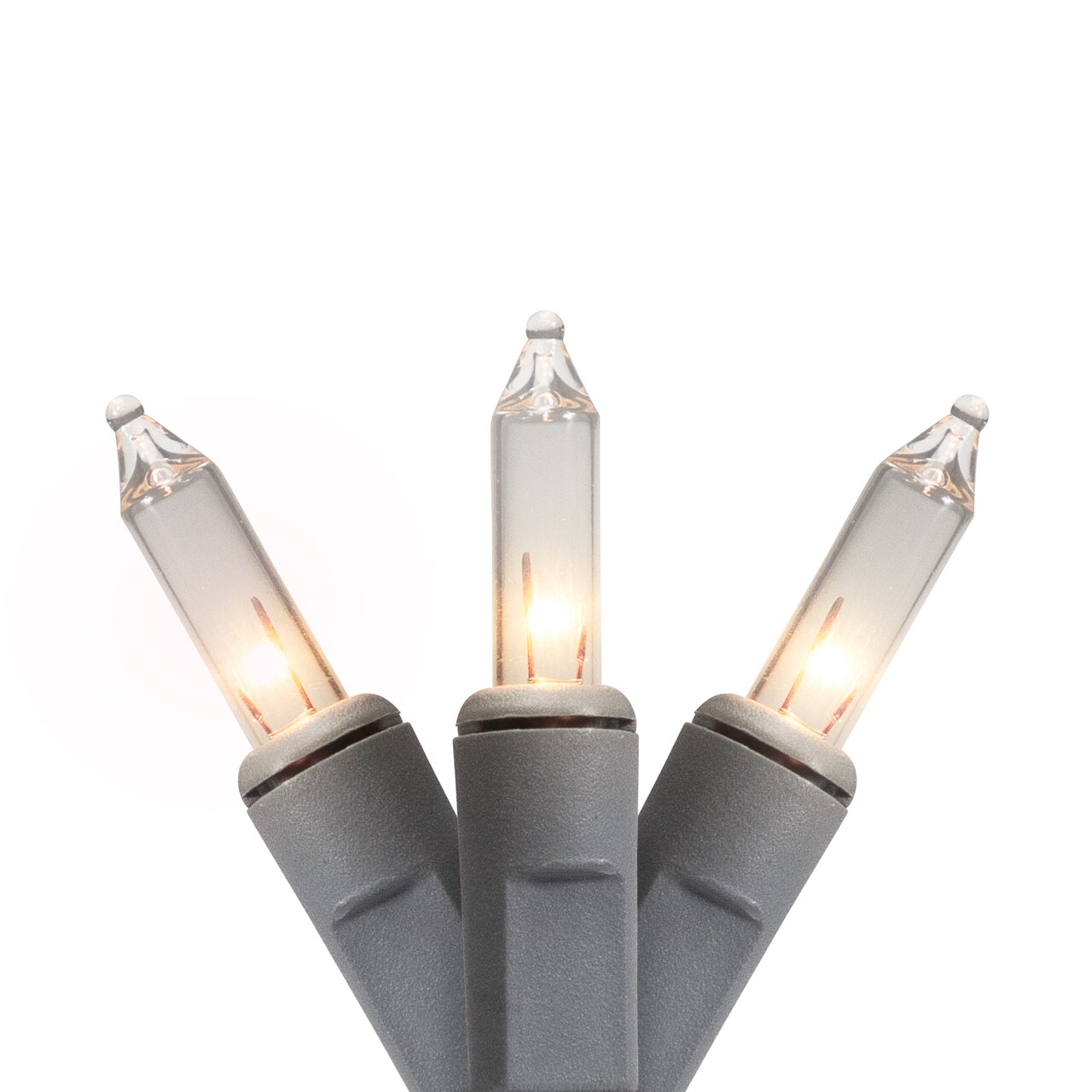 Northlight Mini Christmas Commercial Light Set - Clear - 60' - Gray Wire - 100ct